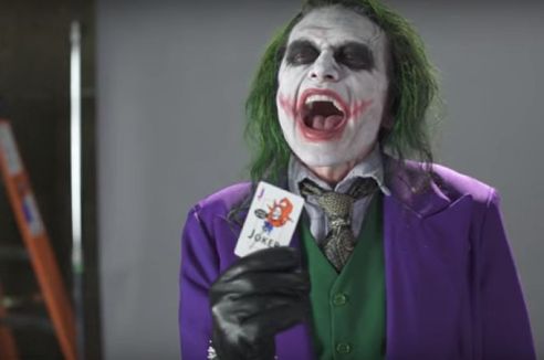 Tommy Wiseau auditions as The Joker @2x