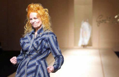 British designer Vivienne Westwood ackno