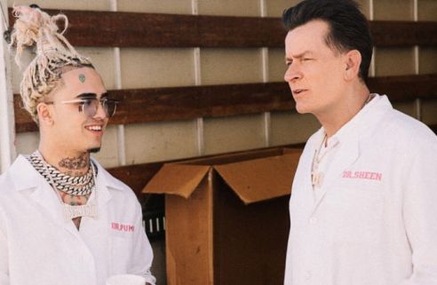 Charlie Sheen and Lil Pump Drug Addicts @2x