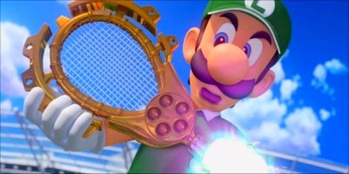 Waluigi - Mario Tennis Aces cream magazine @2x