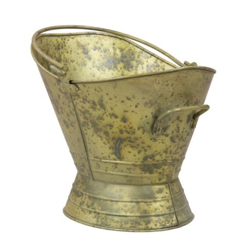 11. Lecce Log Bucket Scrambled Brass