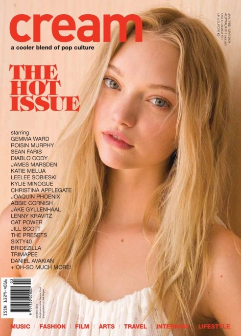 Gemma Ward Alexander McQueen cream magazine @2x
